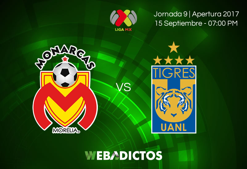 Morelia vs Tigres, Jornada 9 Liga MX A2017 Resultado 33