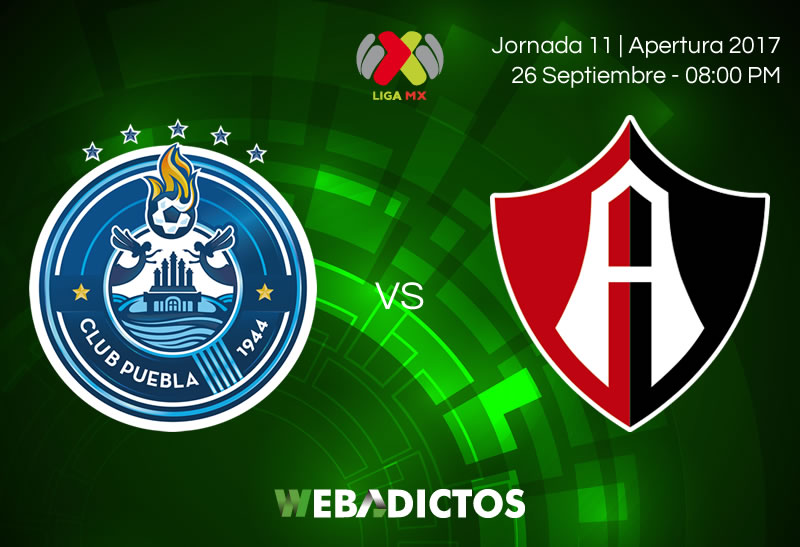 Puebla vs Atlas, Jornada 11 A2017  Resultado: 1-2