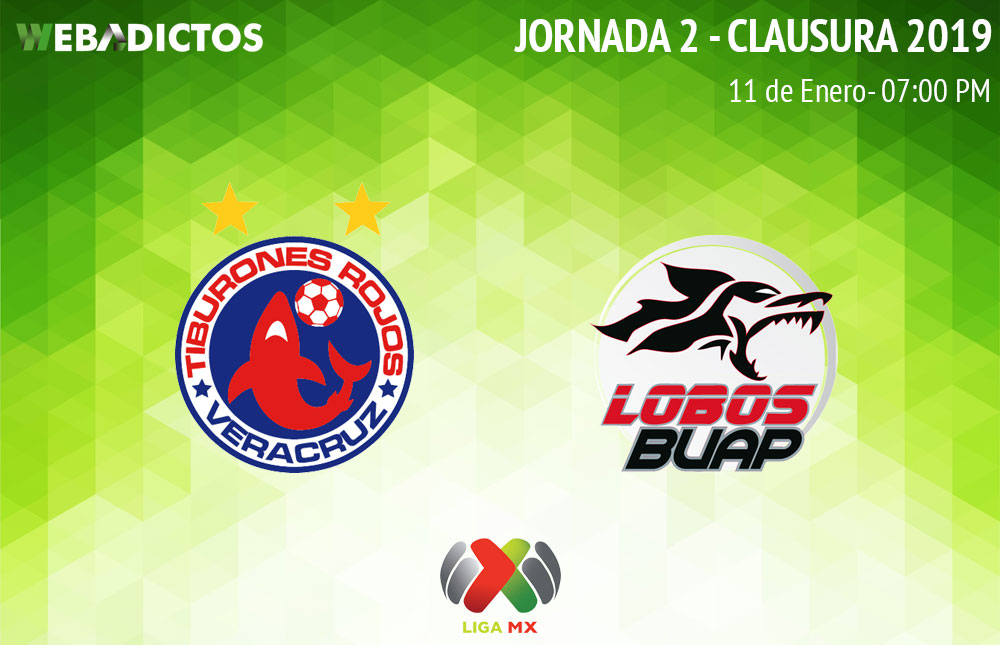 Veracruz vs Lobos BUAP, J2 del Clausura 2019 ¡En vivo por internet!